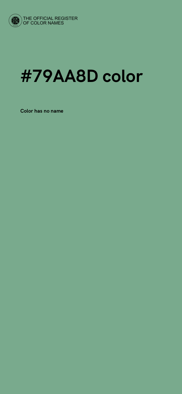 #79AA8D color image