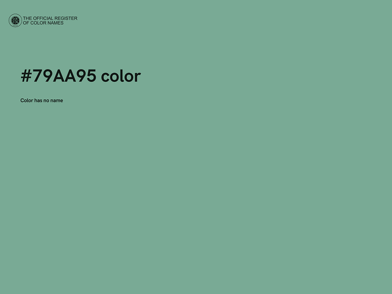 #79AA95 color image
