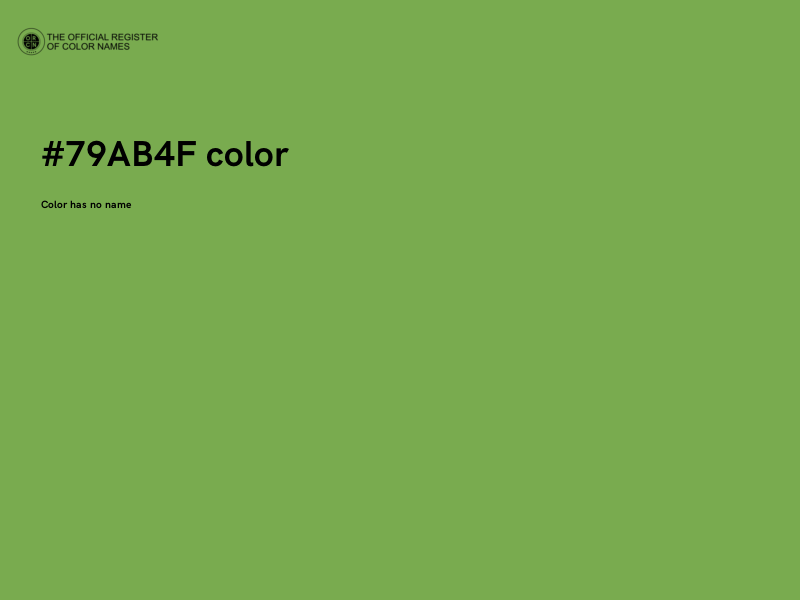 #79AB4F color image