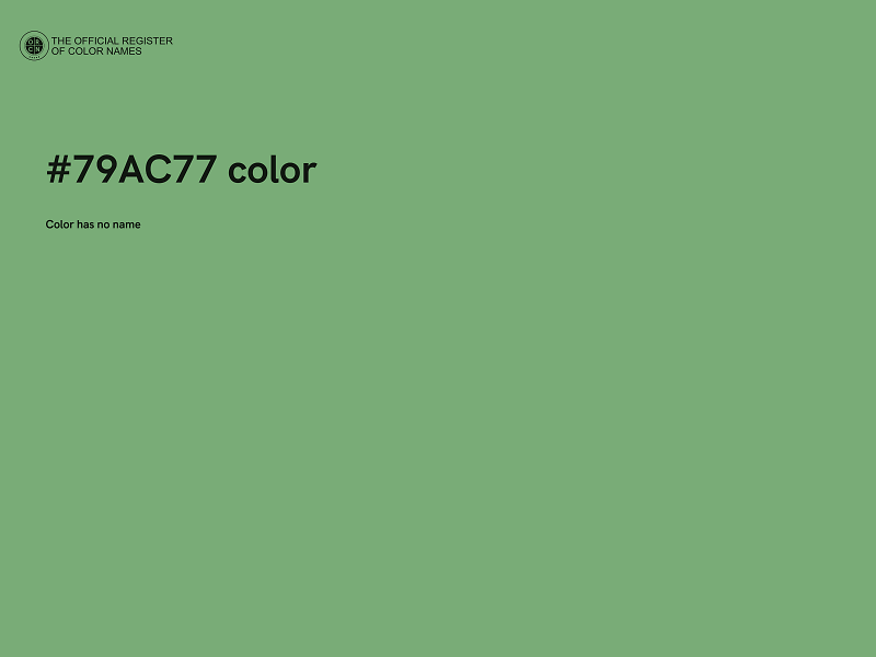 #79AC77 color image