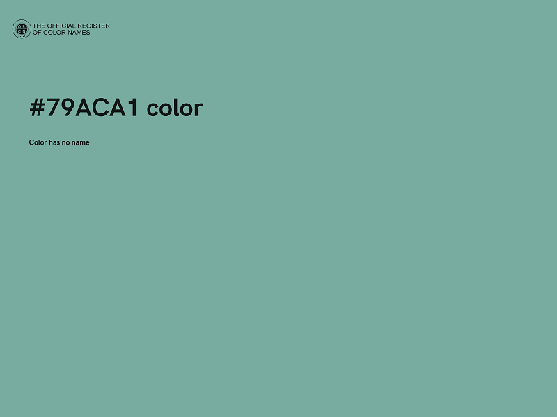 #79ACA1 color image