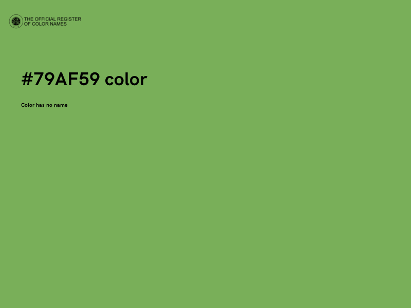 #79AF59 color image
