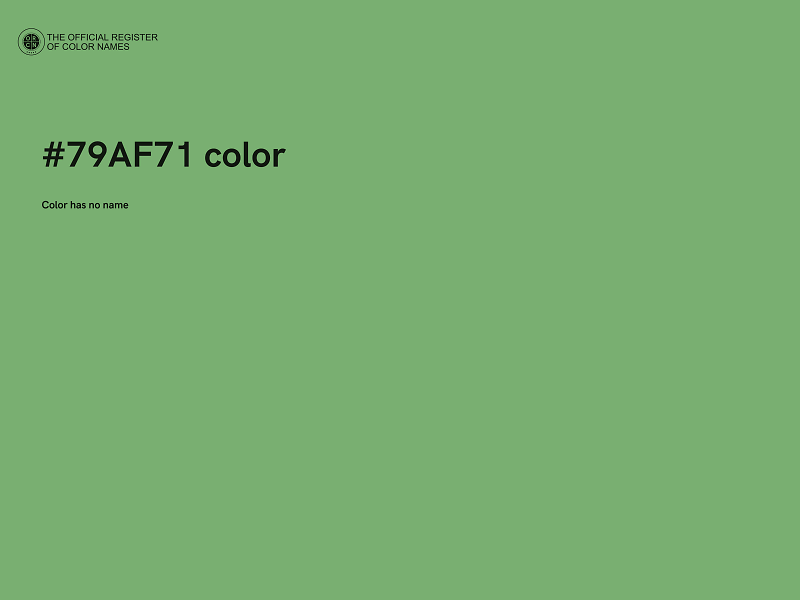 #79AF71 color image