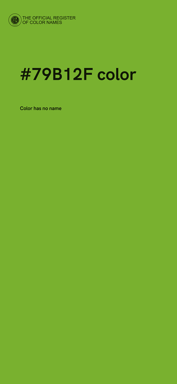 #79B12F color image