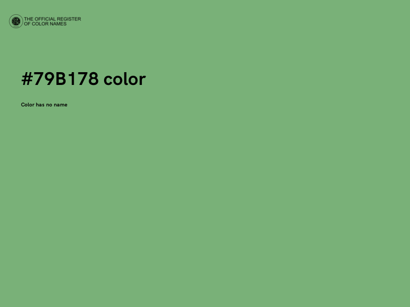 #79B178 color image