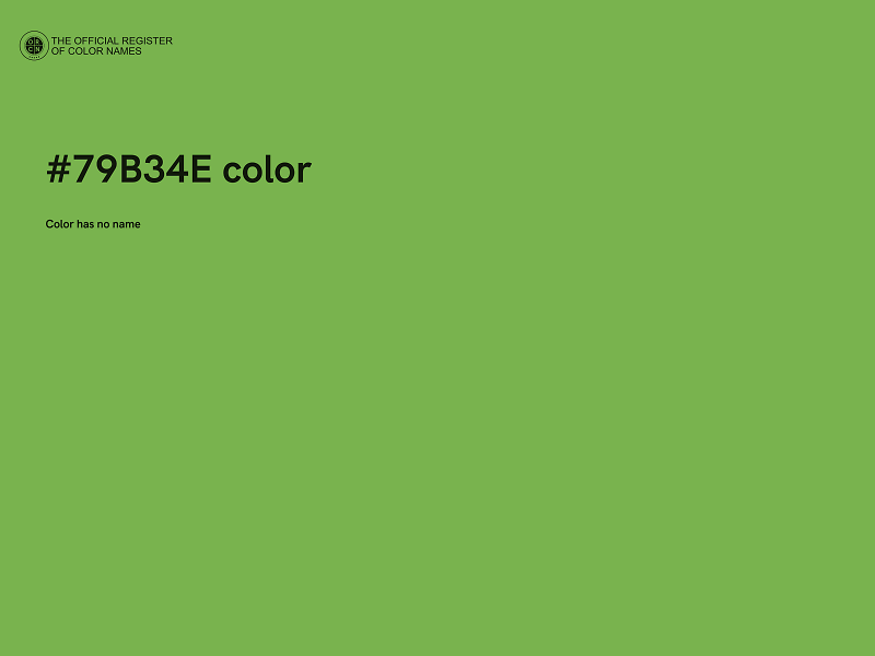 #79B34E color image
