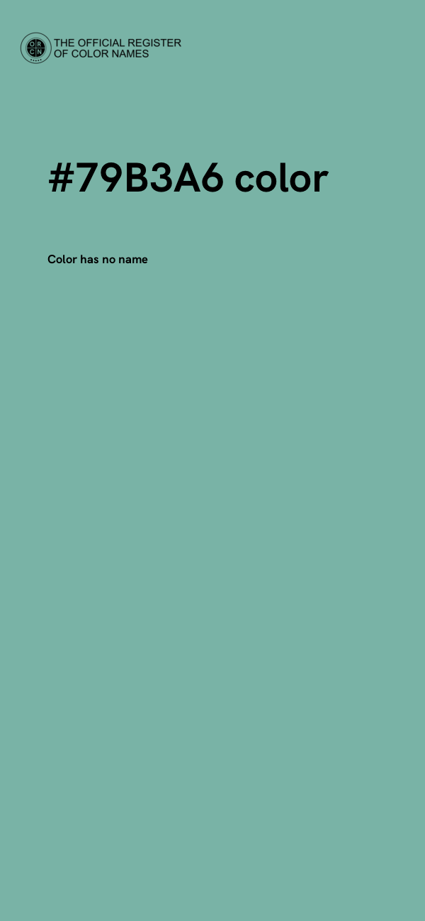 #79B3A6 color image
