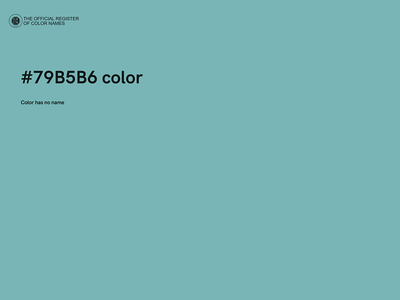 #79B5B6 color image