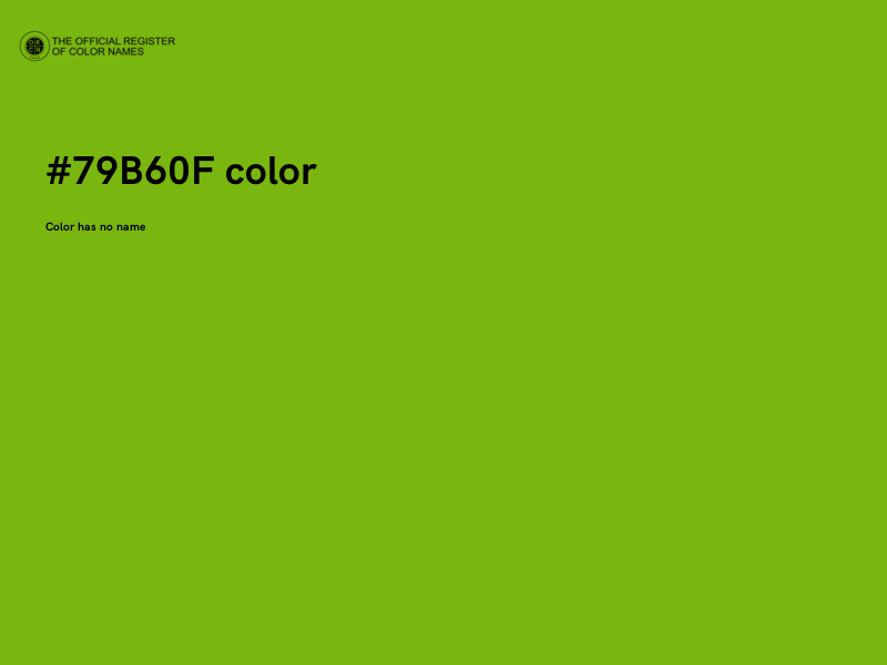 #79B60F color image