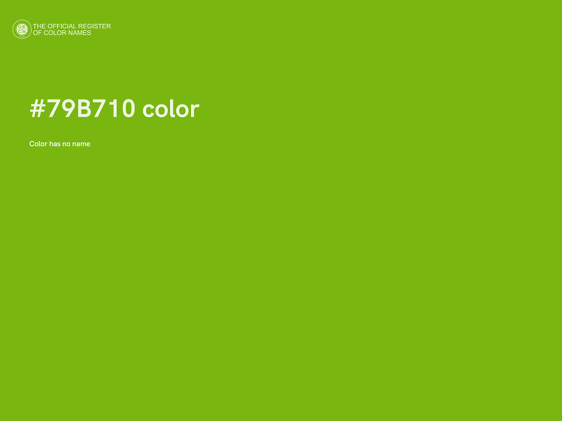 #79B710 color image