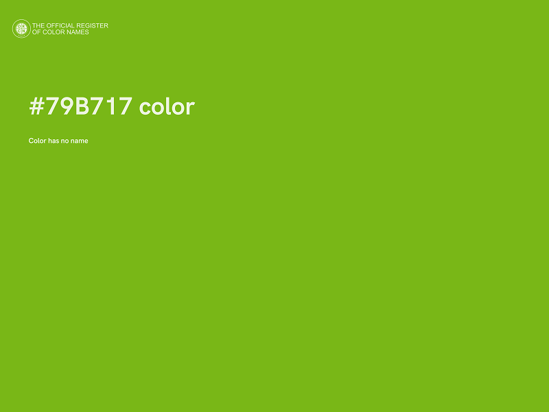 #79B717 color image