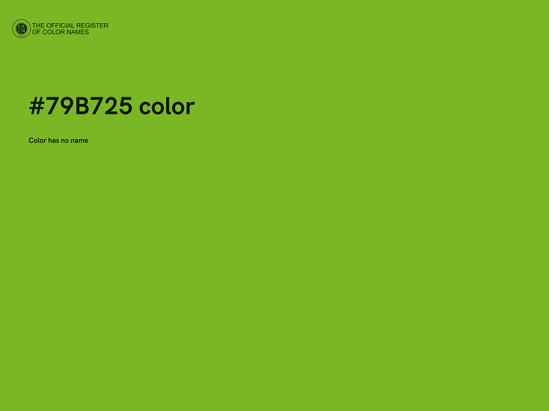 #79B725 color image
