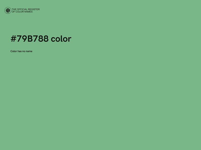 #79B788 color image