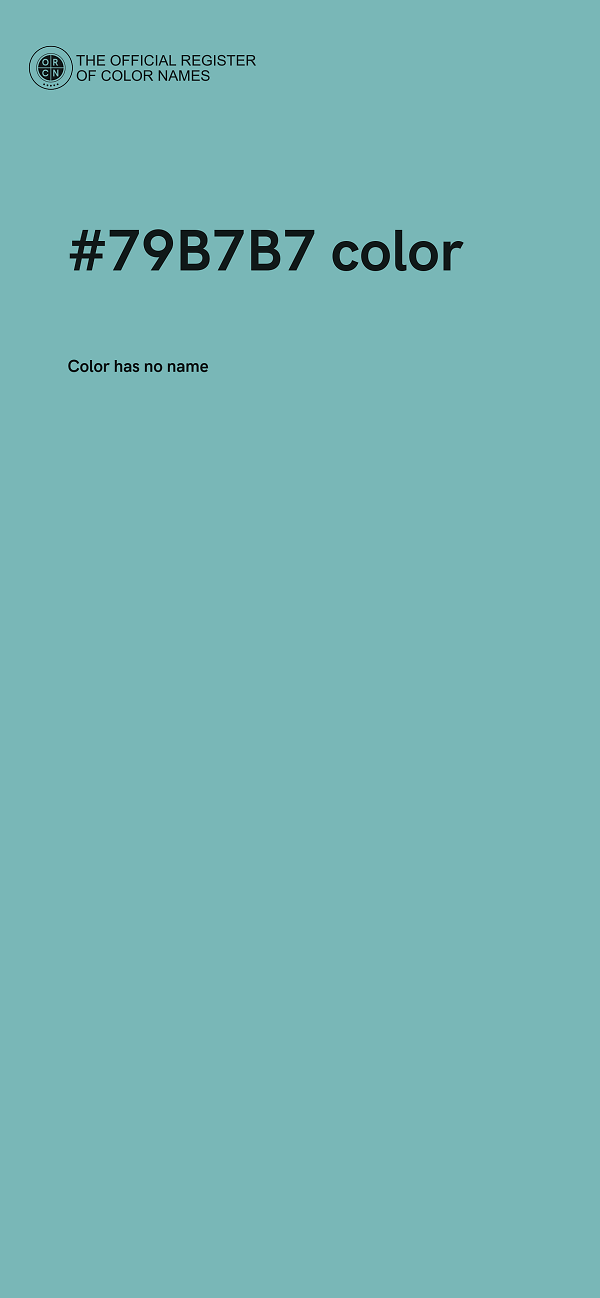 #79B7B7 color image