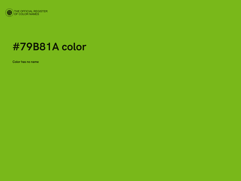 #79B81A color image