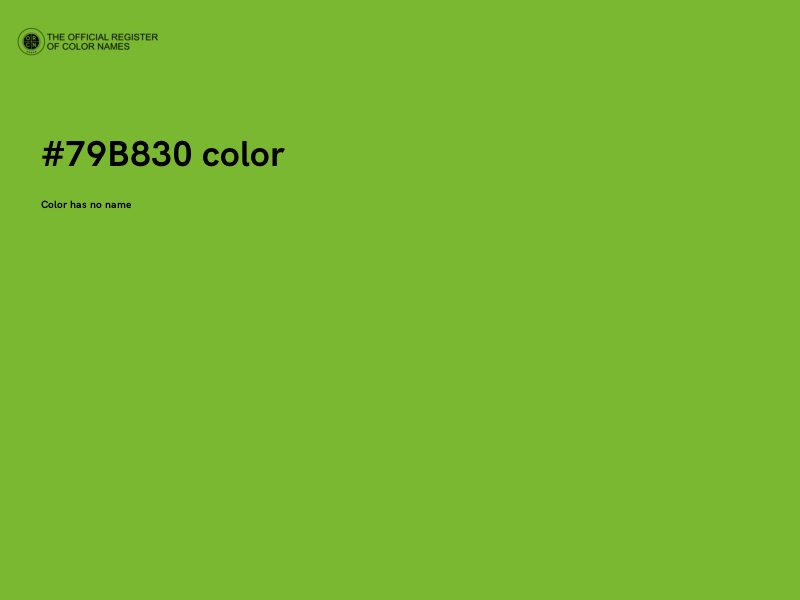 #79B830 color image