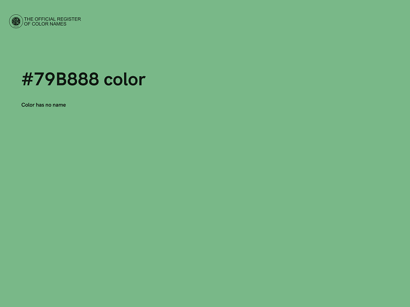 #79B888 color image