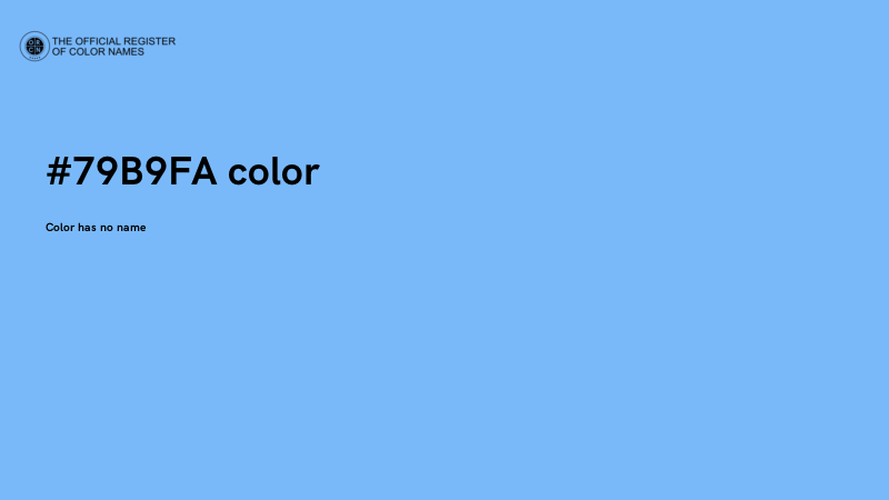 #79B9FA color image