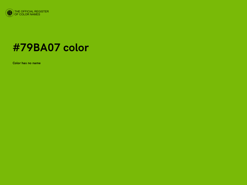 #79BA07 color image