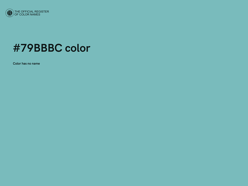 #79BBBC color image