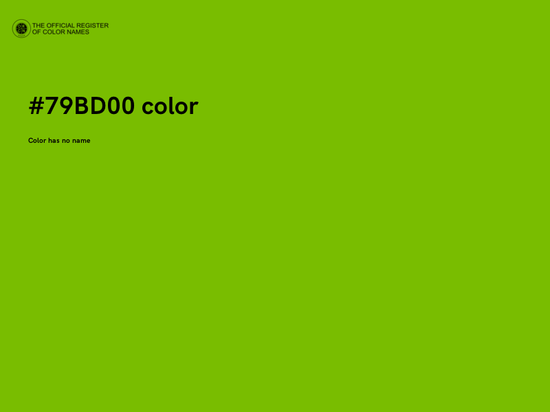 #79BD00 color image