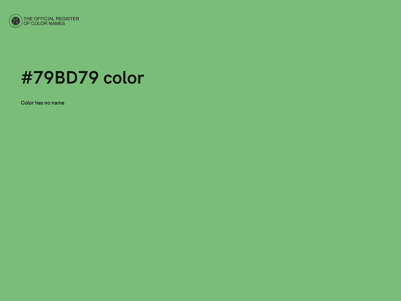 #79BD79 color image