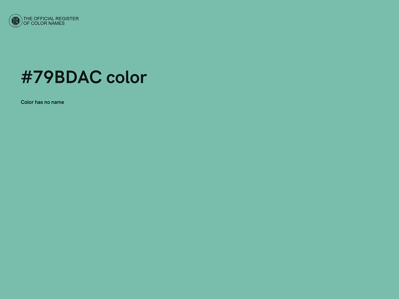 #79BDAC color image