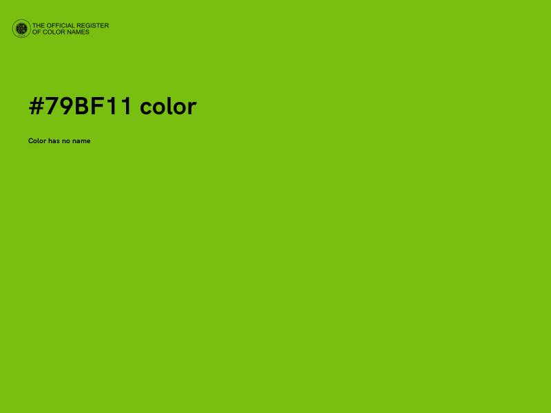 #79BF11 color image