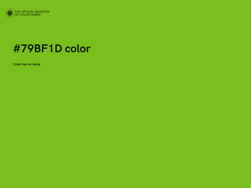 #79BF1D color image
