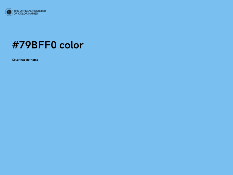 #79BFF0 color image