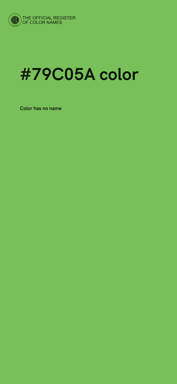 #79C05A color image
