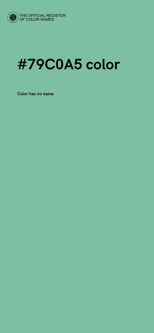 #79C0A5 color image