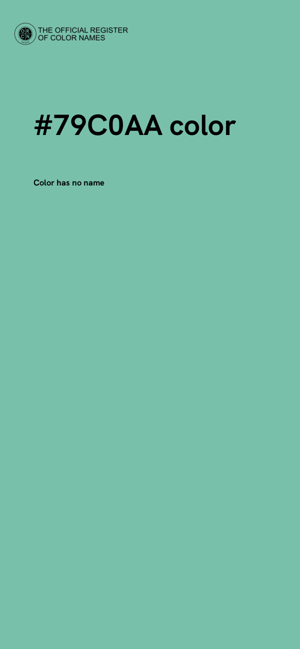 #79C0AA color image