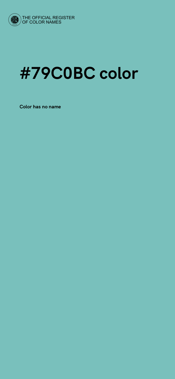 #79C0BC color image