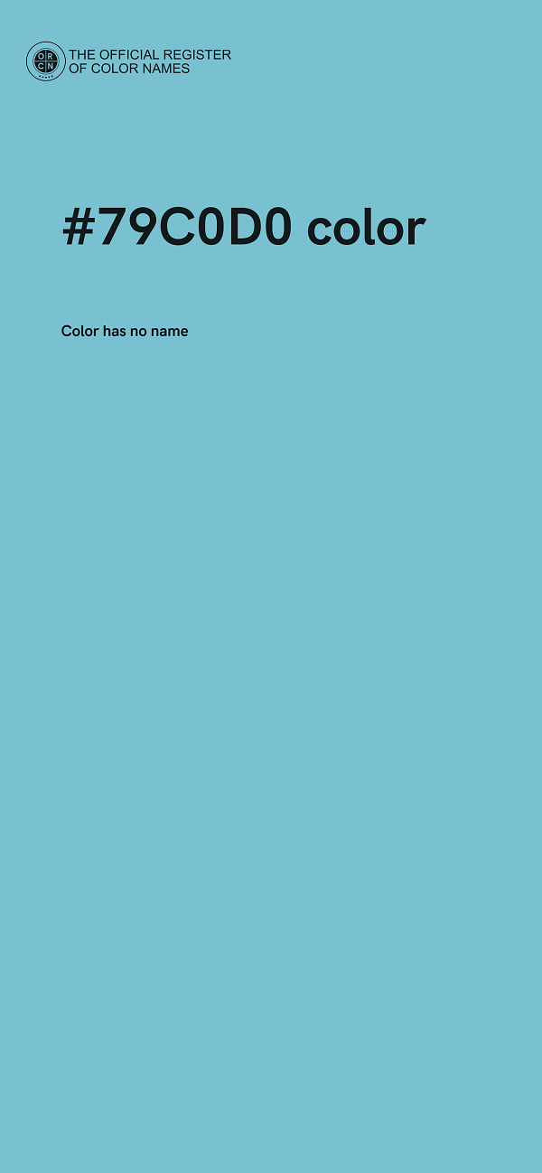 #79C0D0 color image