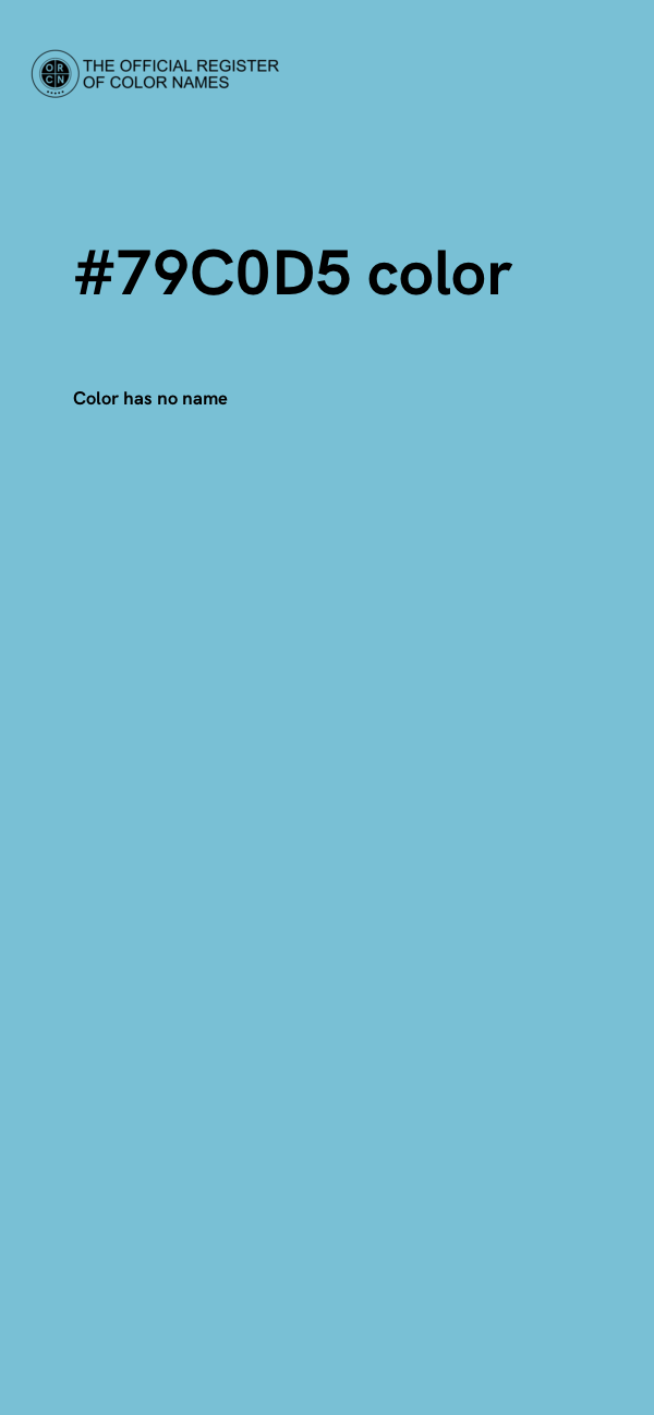 #79C0D5 color image