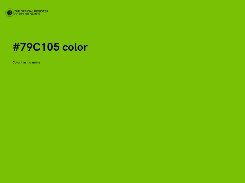 #79C105 color image