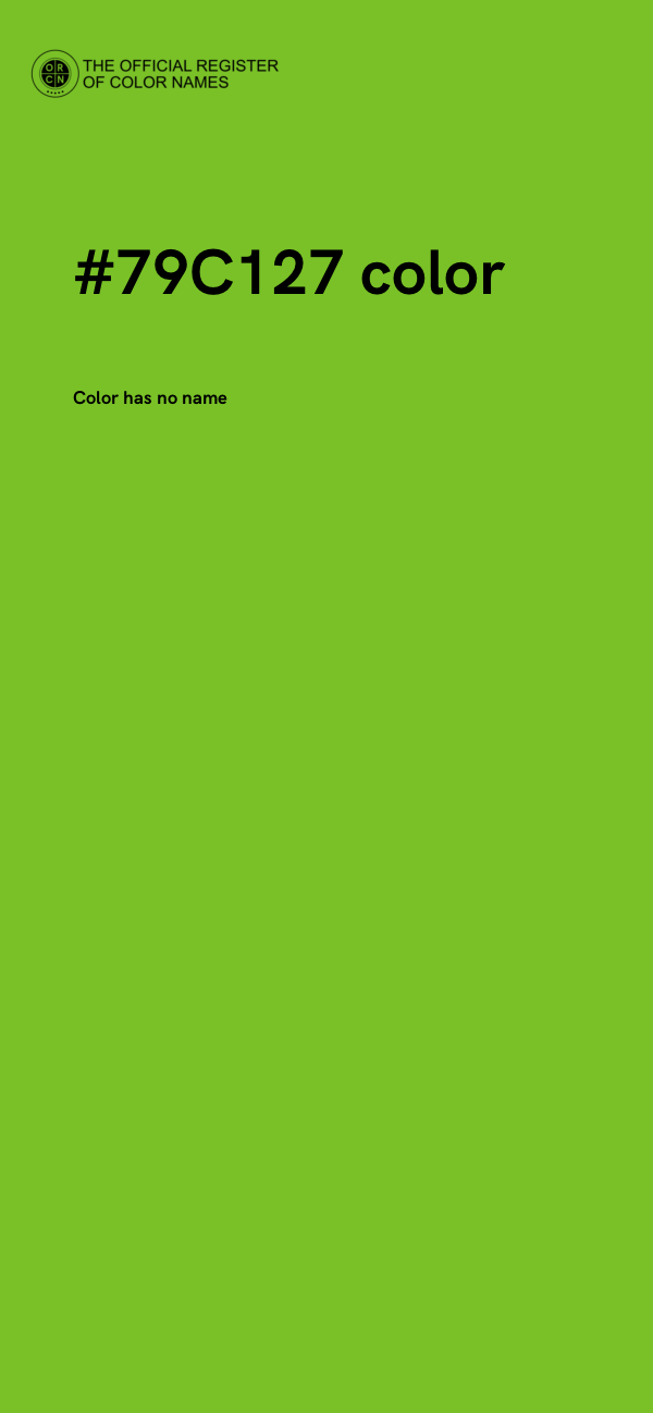 #79C127 color image