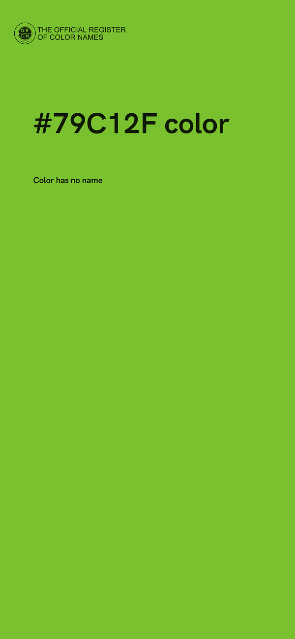 #79C12F color image