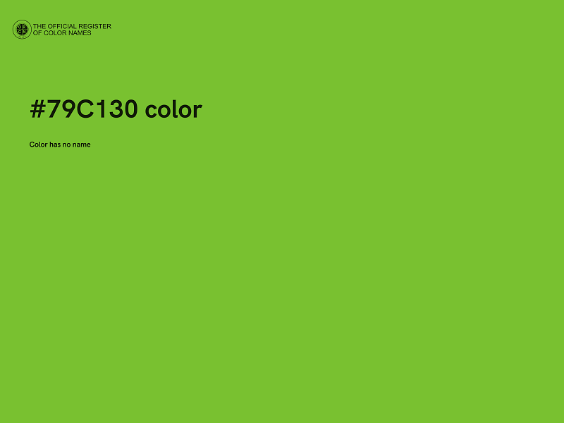 #79C130 color image