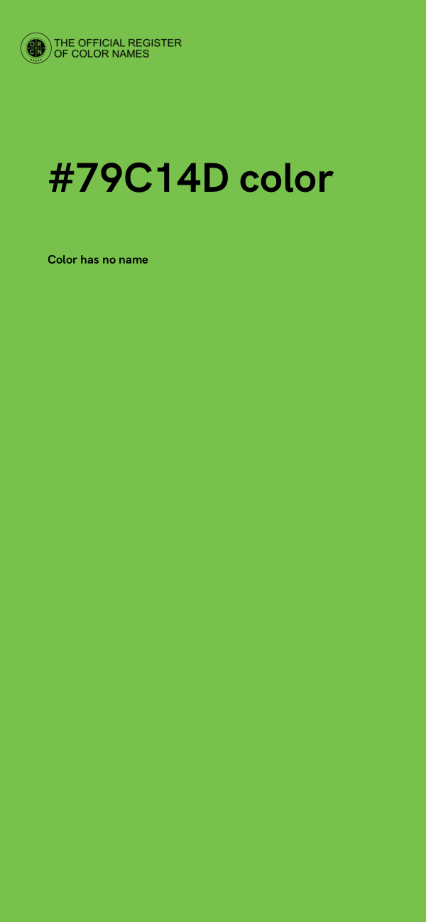 #79C14D color image