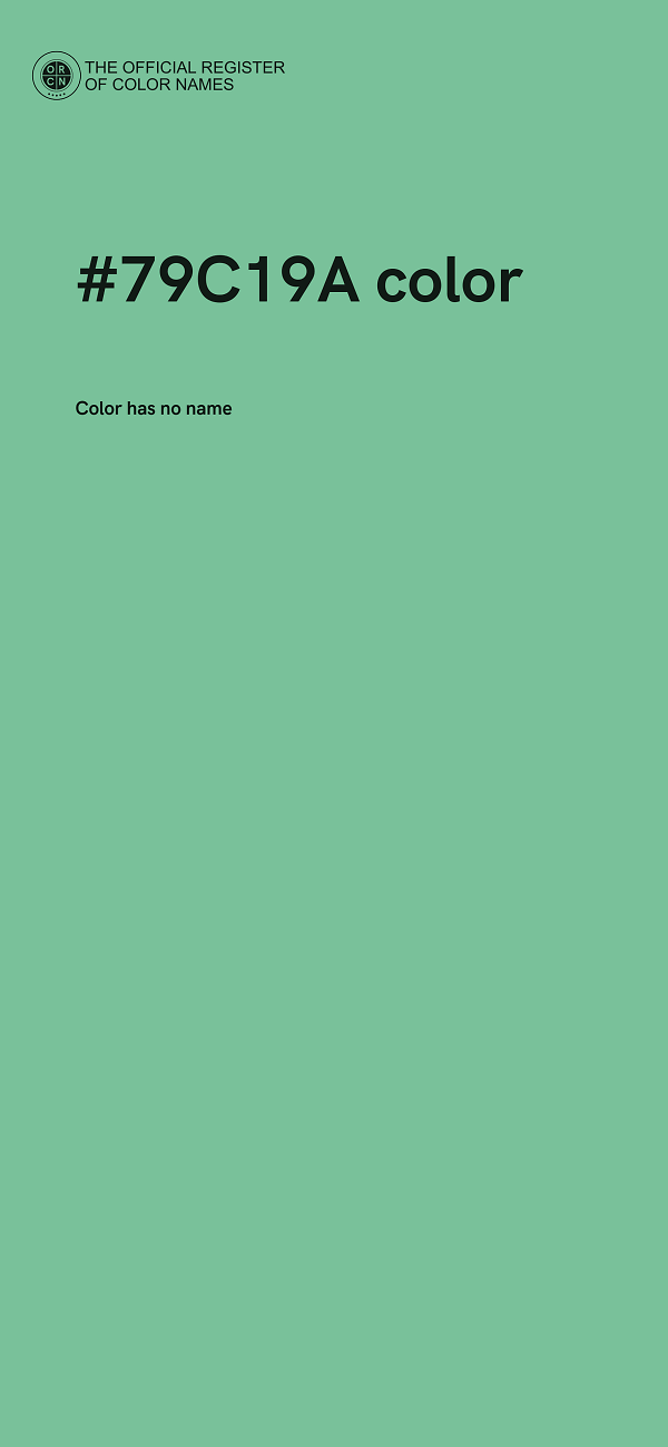 #79C19A color image