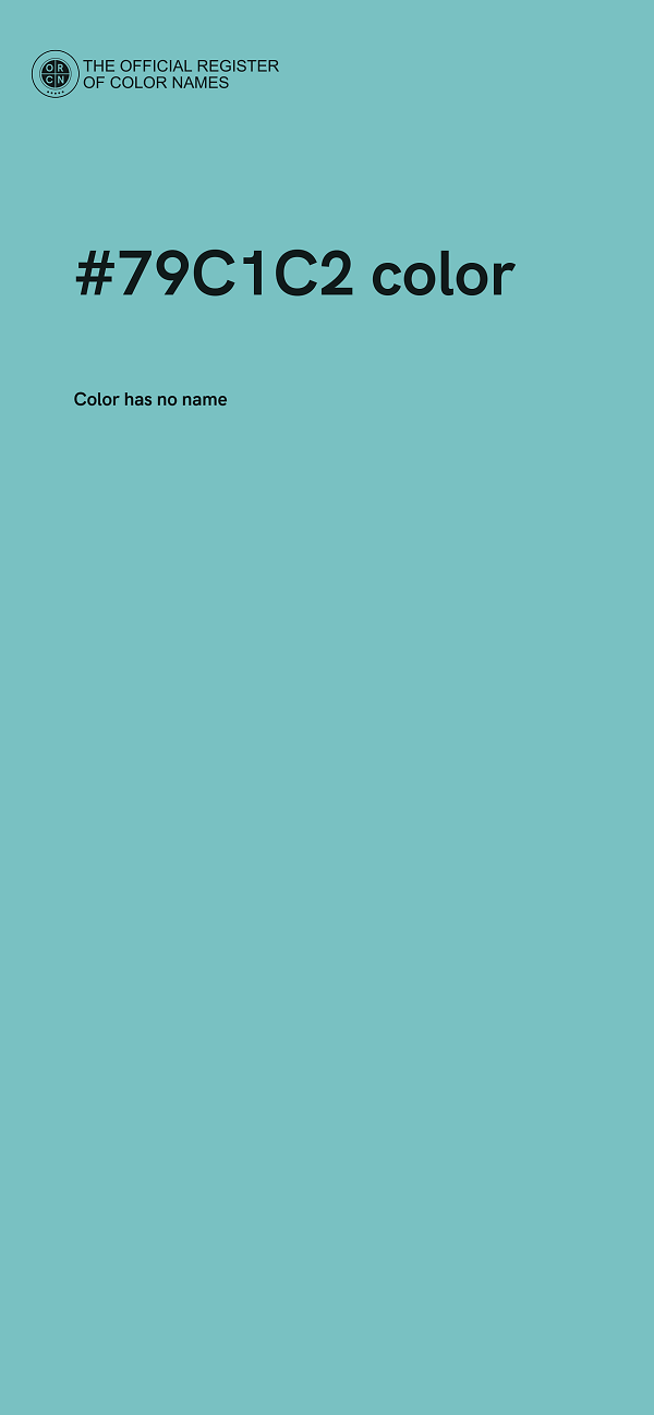 #79C1C2 color image