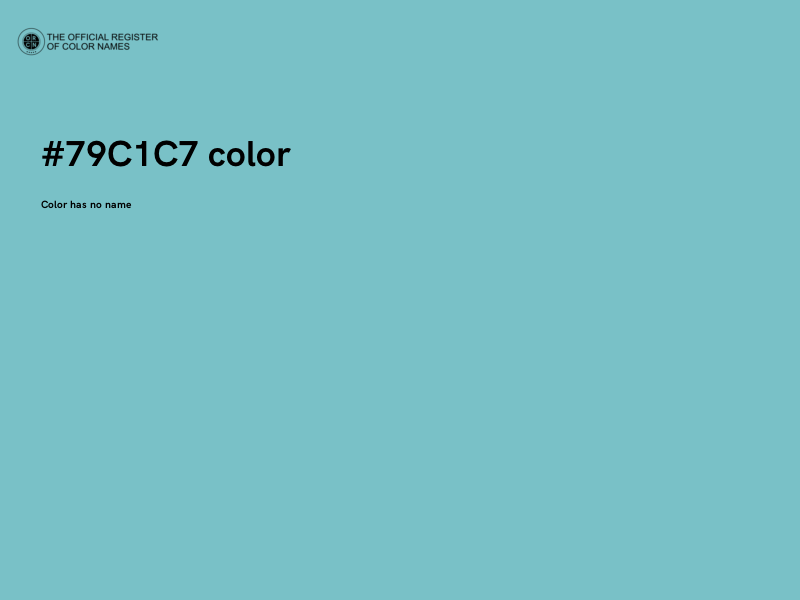 #79C1C7 color image
