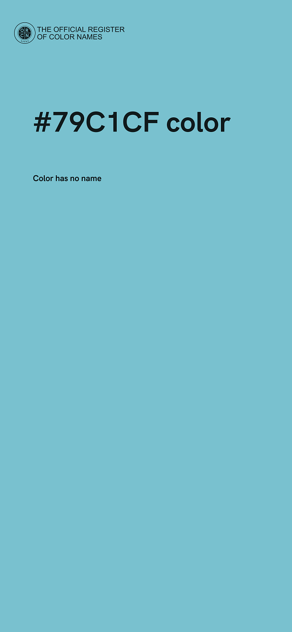 #79C1CF color image