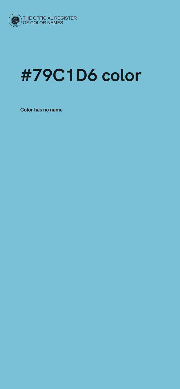#79C1D6 color image