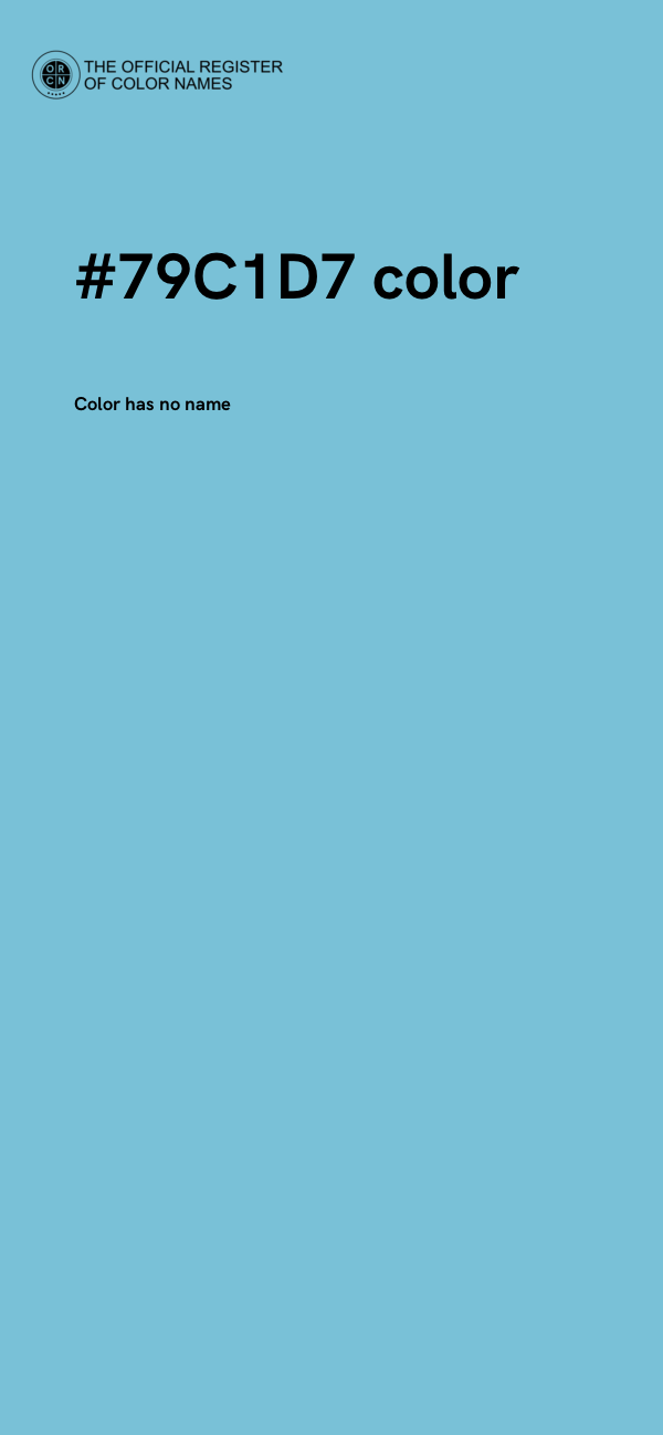 #79C1D7 color image