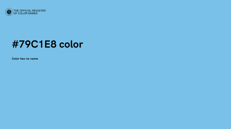 #79C1E8 color image