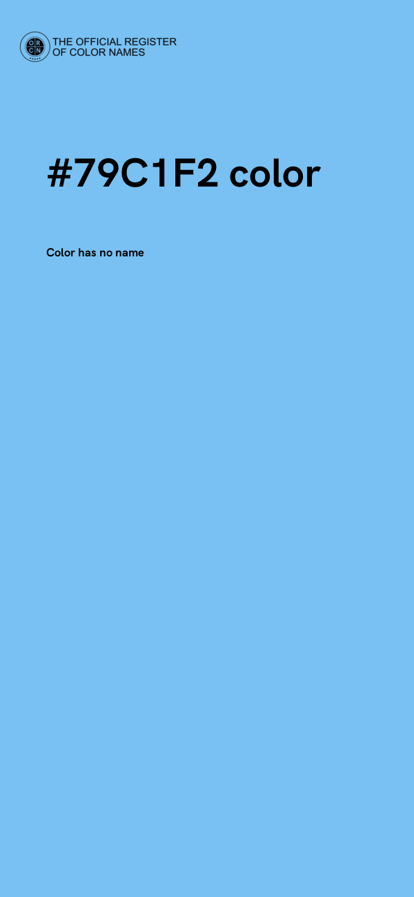 #79C1F2 color image