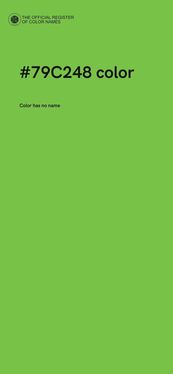 #79C248 color image